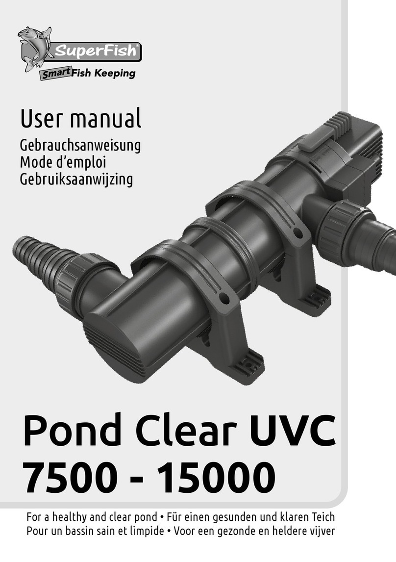 SuperFish Pond Clear UVC 7500 User manual
