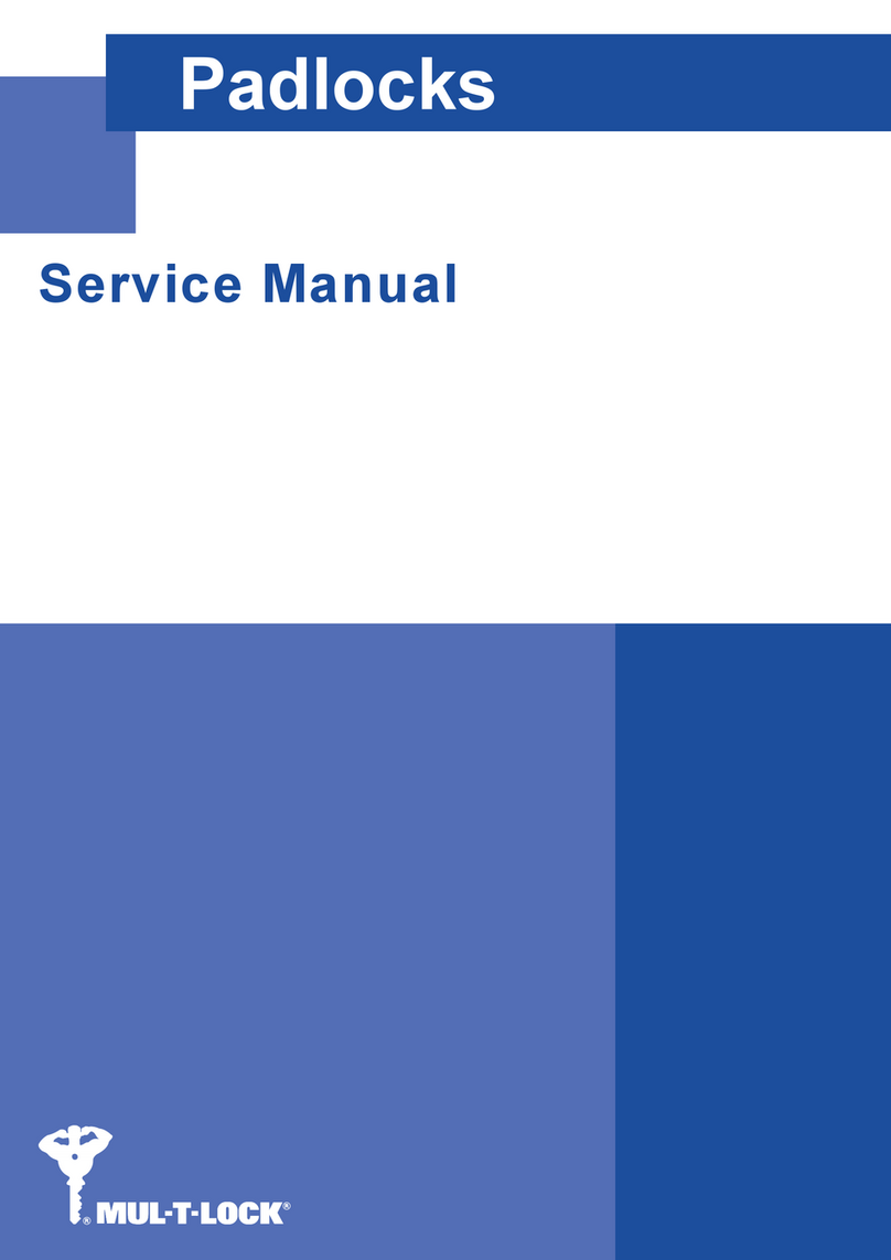 Mul-t-lock Padlocks NE Series User manual