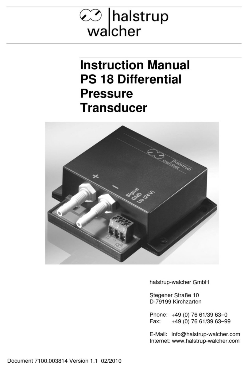 halstrup-walcher PS 18 instruction manual