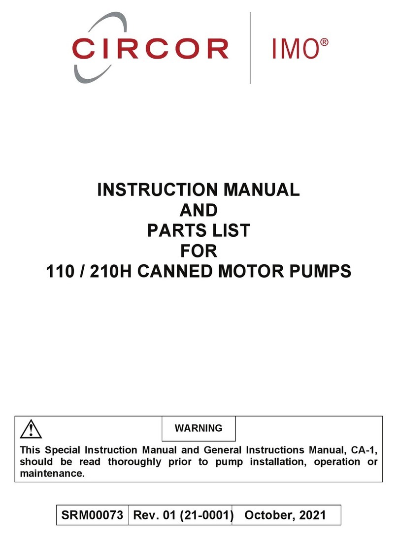 Circor IMO 110 User manual