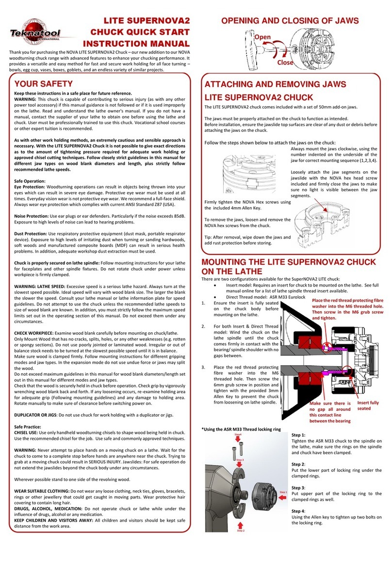 Teknatool LITE SUPERNOVA2 instruction manual