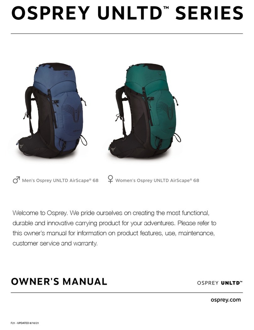 Osprey UNLTD Series User manual Osprey UNLTD Series User manual