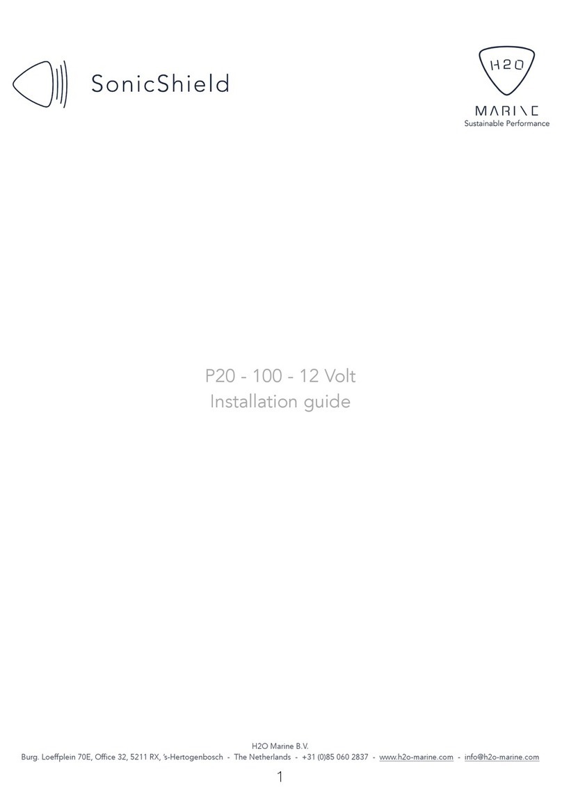 H2O Marine SonicShield P20-100-12 Volt installation guide