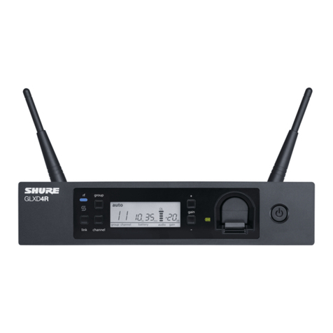 Shure GLXD4R+ User manual