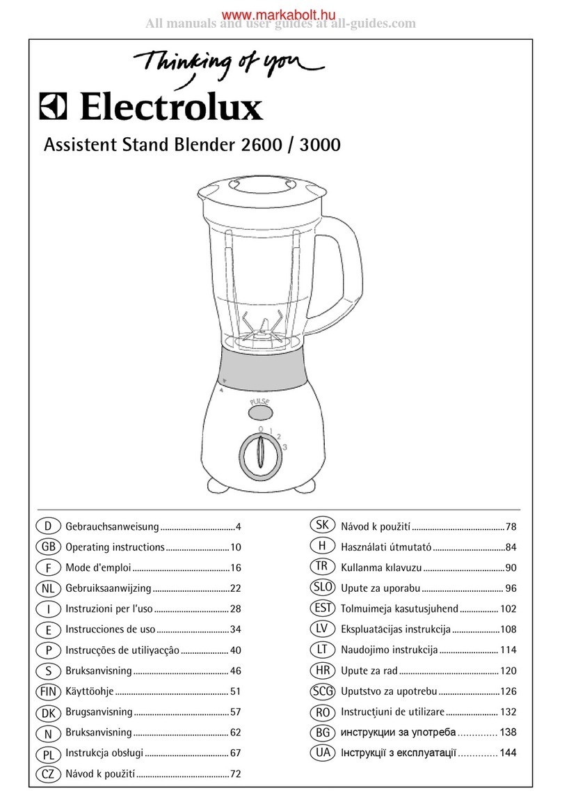 Electrolux 2600 User manual