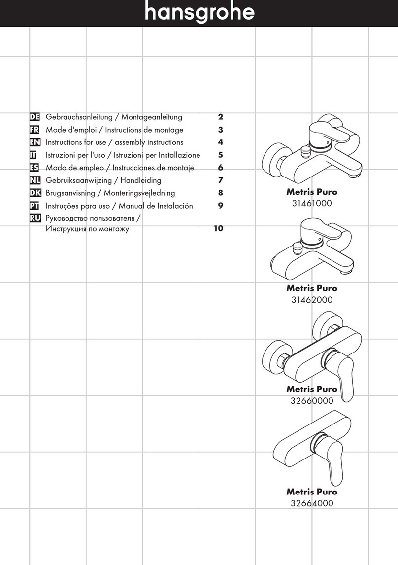 Hans Grohe Metris Puro 31461000 User manual Hans Grohe Metris Puro 31461000 User manual