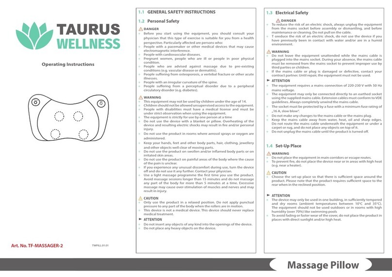 Taurus TF-MASSAGER-2 User manual