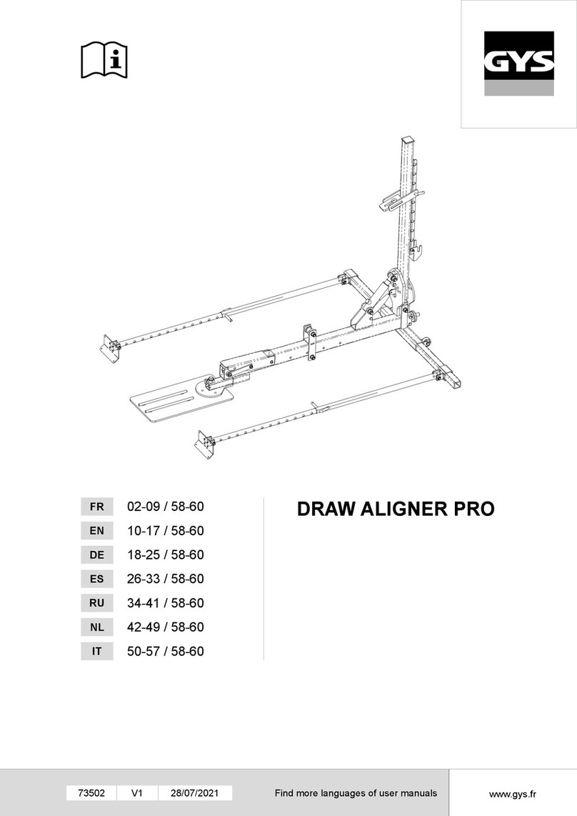 GYS DRAW ALIGNER PRO operating manual