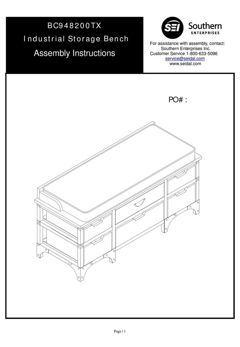 Southern Enterprises BC948200TX Assembly instructions Southern Enterprises BC948200TX Assembly instructions