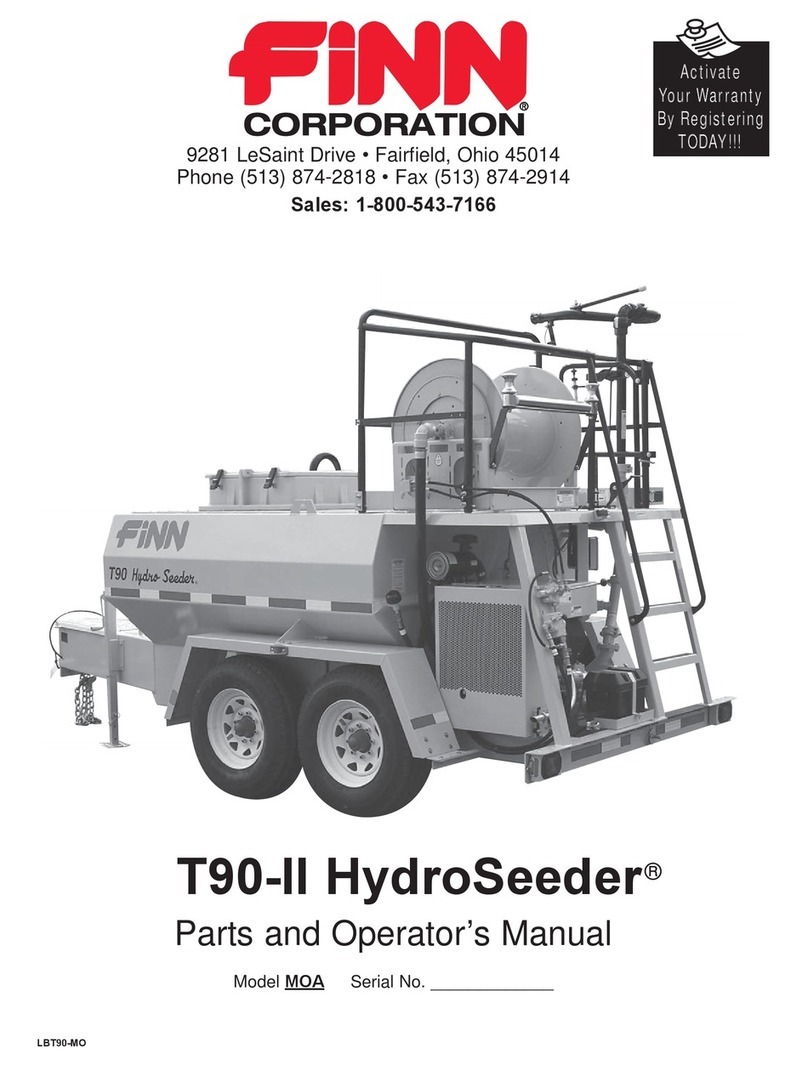 Finn T90-II HydroSeeder Operator's manual