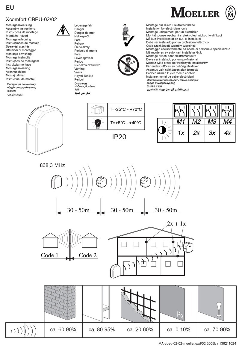 Moeller Xcomfort CBEU-02/02 Assembly instructions