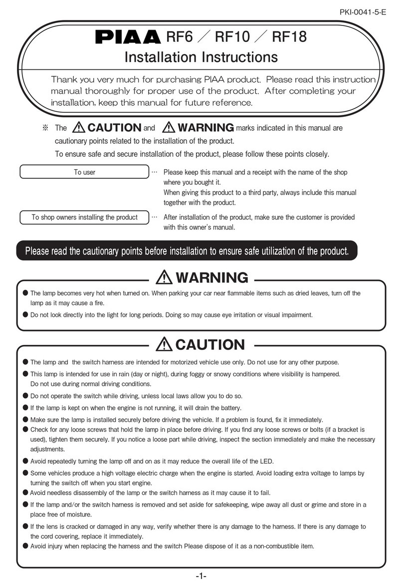 Piaa RF6 installation instructions