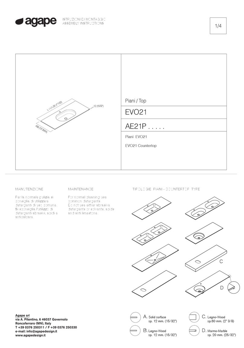 agape EVO21 AE21P Series Assembly instructions