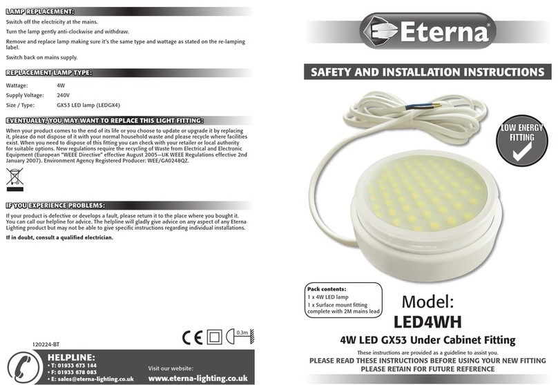 Eterna LED4WH Setup guide