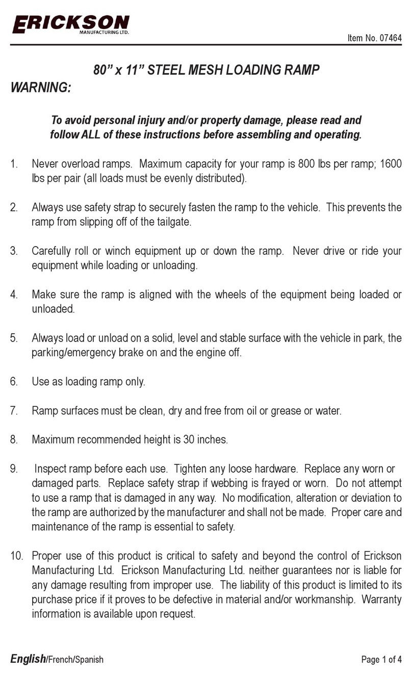 Erickson 07464 User manual