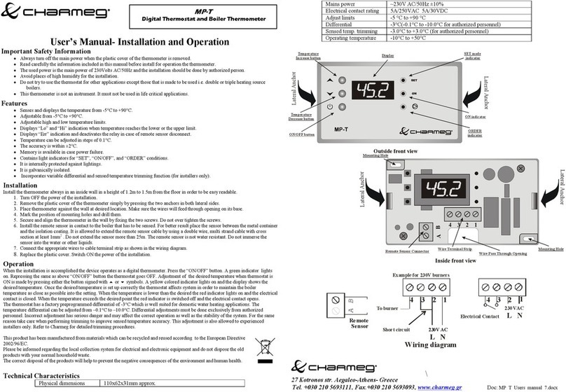 Charmeg MP-T User manual