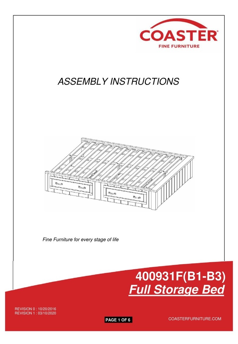 Coaster 400931FB1 Assembly instructions Coaster 400931FB1 Assembly instructions