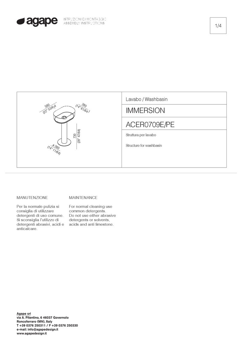 agape IMMERSION ACER0709E Assembly instructions