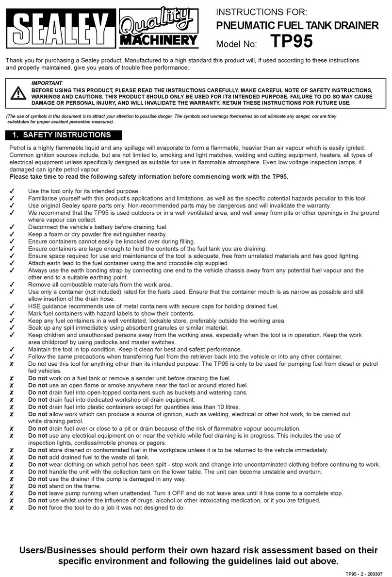 Sealey TP95 instructions
