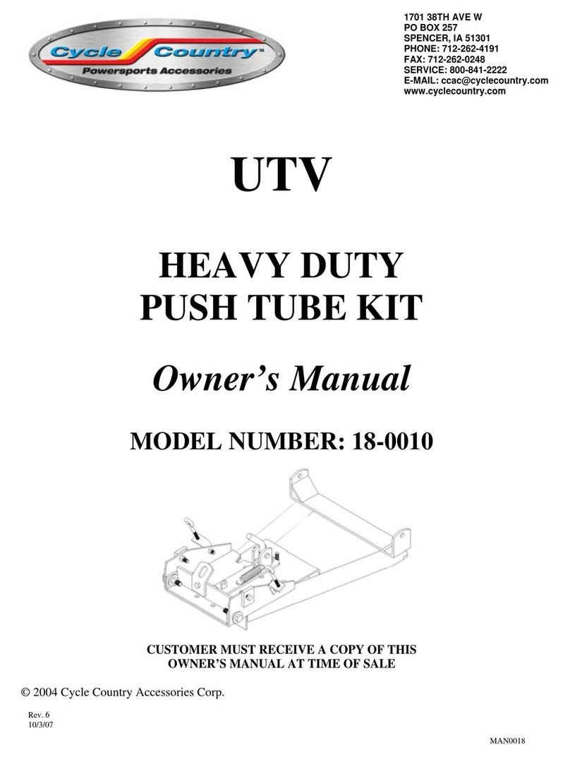 Cycle Country 18-0010 owner's manual