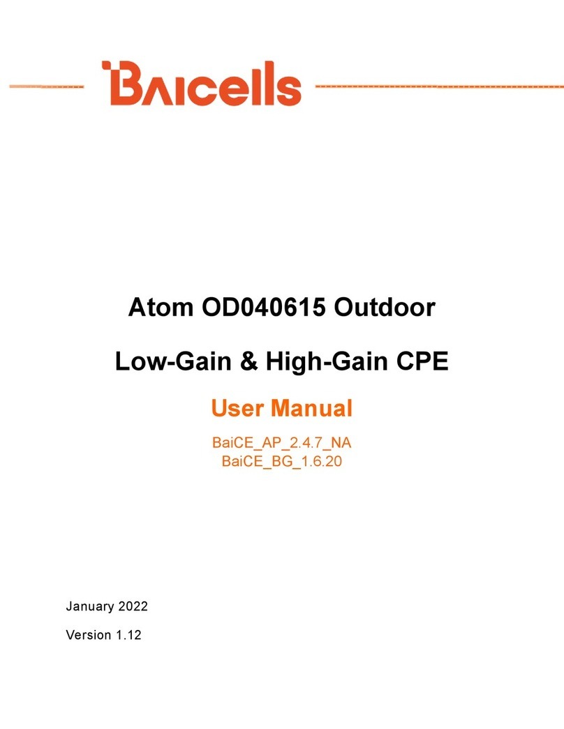 Baicells Atom OD040615 User manual