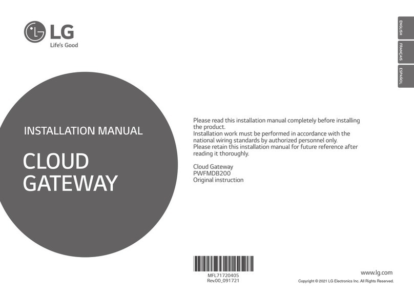 LG PWFMDB200 installation manual