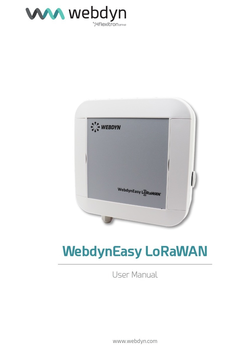 Flexitron WebdynEasy LoRaWAN User manual Flexitron WebdynEasy LoRaWAN User manual