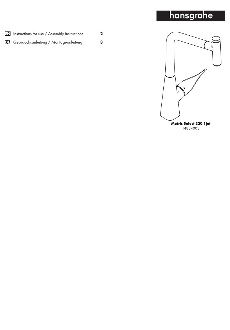 Hans Grohe Metris Select 320 1jet 14884003 Manual