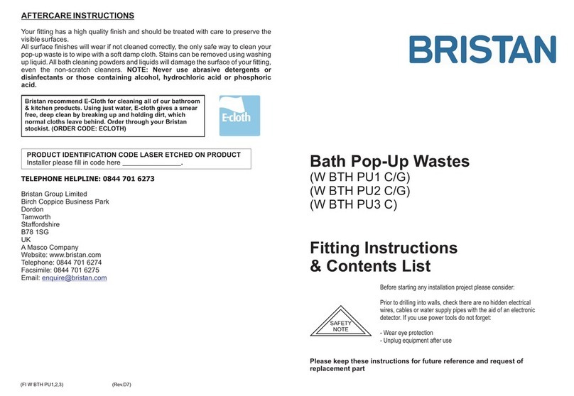 Bristan W BTH PU1 C/G User manual