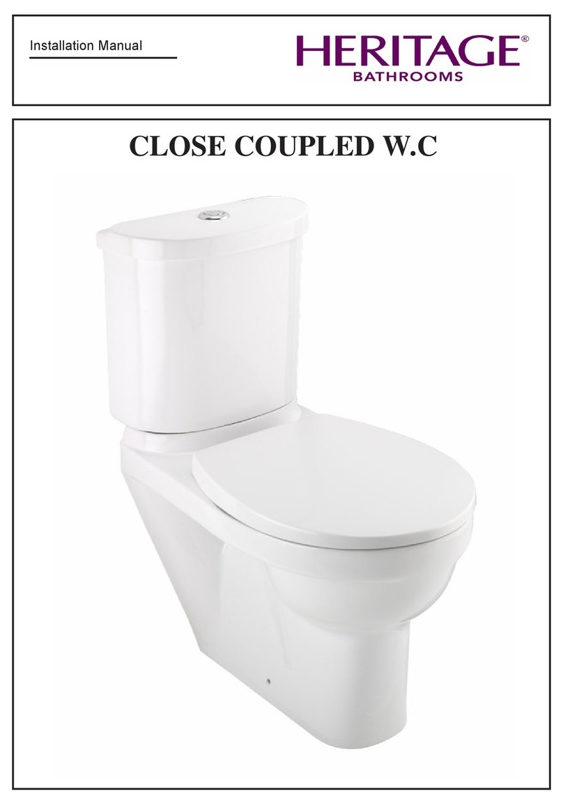 Heritage Bathrooms CLOSE COUPLED W.C installation manual