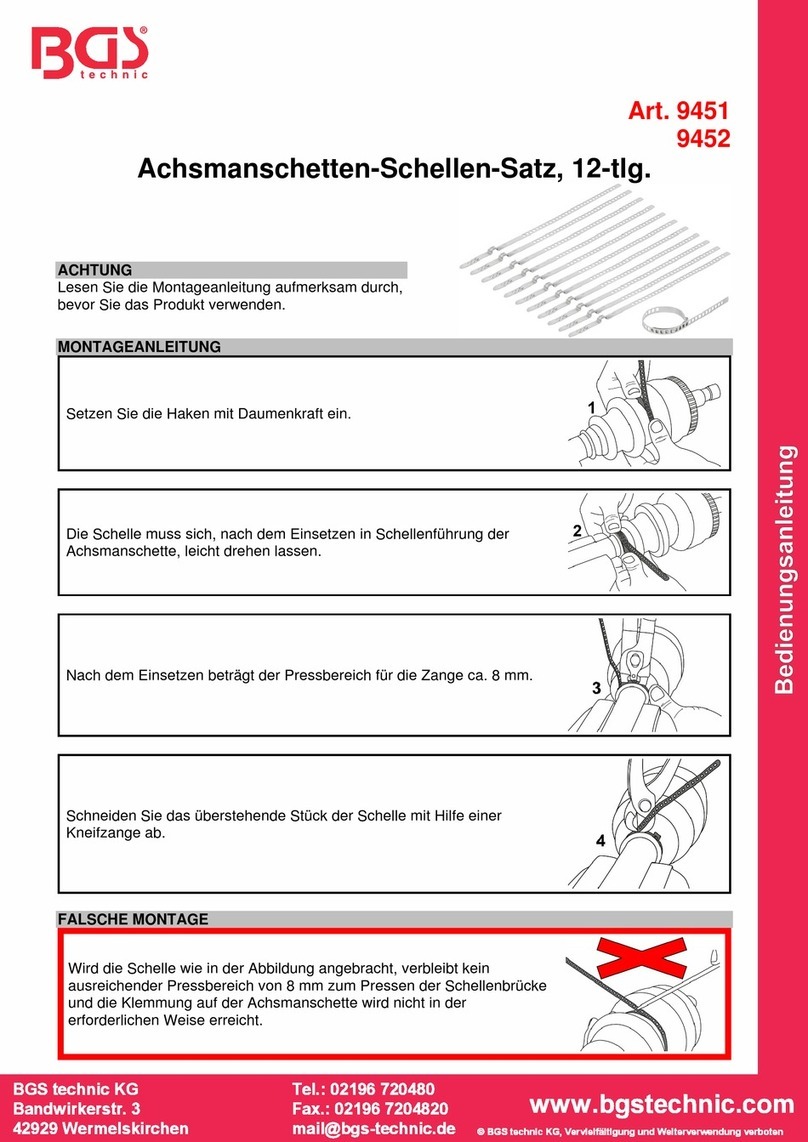 BGS technic 9451 instruction manual