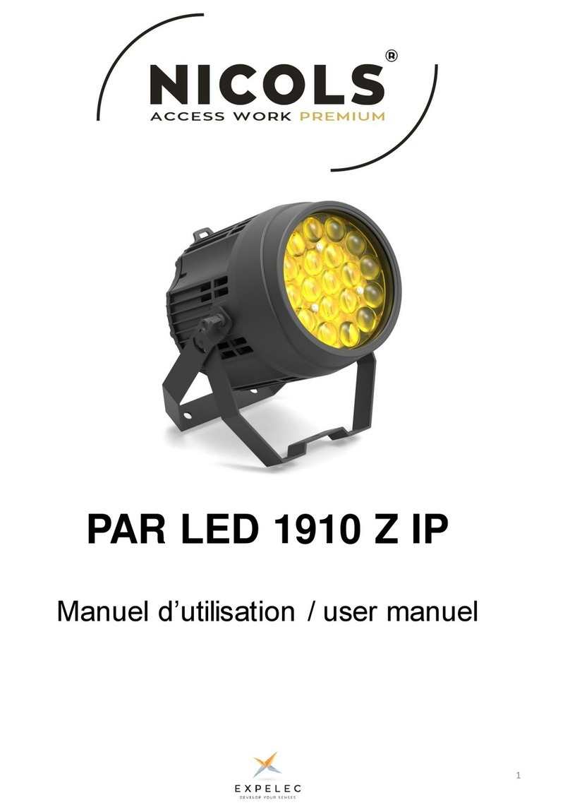 ExPelec NICOLS PAR LED 1910 Z IP user manual