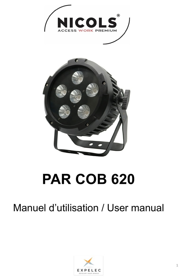 ExPelec NICOLS PAR COB 620 user manual
