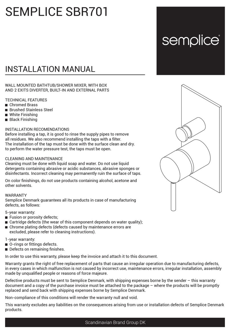 SEMPLICE SBR701 installation manual