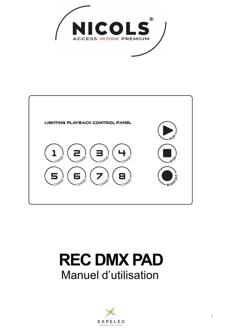 ExPelec Nicols REC DMX PAD user manual