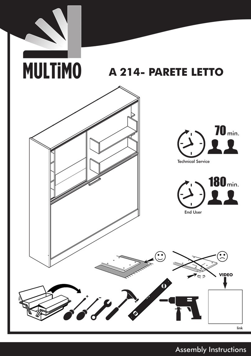 Multimo A 214 PARETE LETTO T Assembly instructions