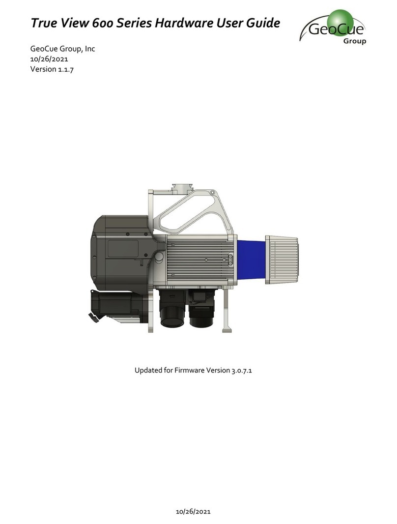 GeoCue True View 600 Series Hardware user's guide