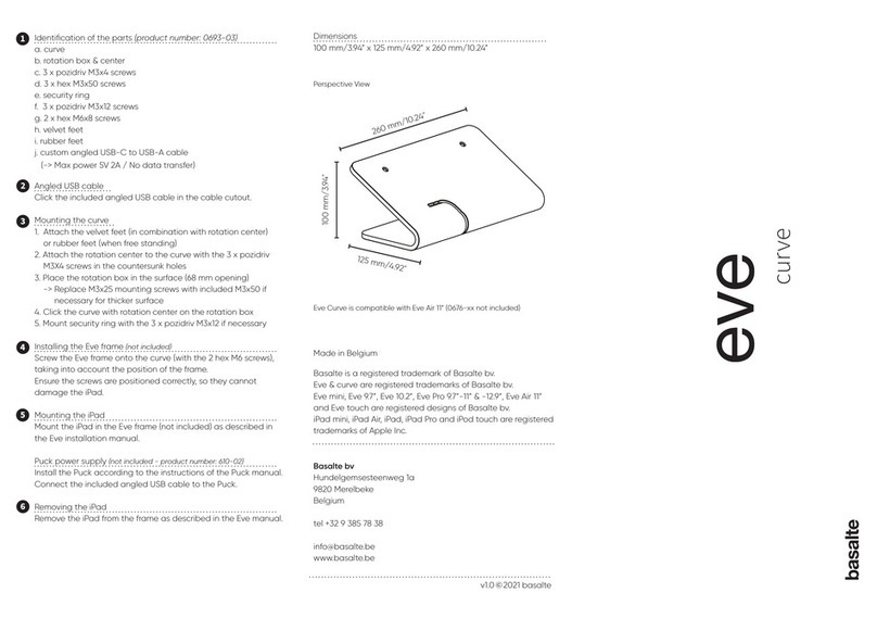 Basalte Eve Curve 0693-03 instructions