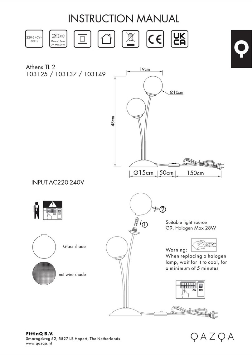Qazqa Athens TL 2 User manual