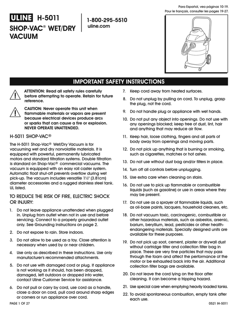 U-Line H-5011 manual