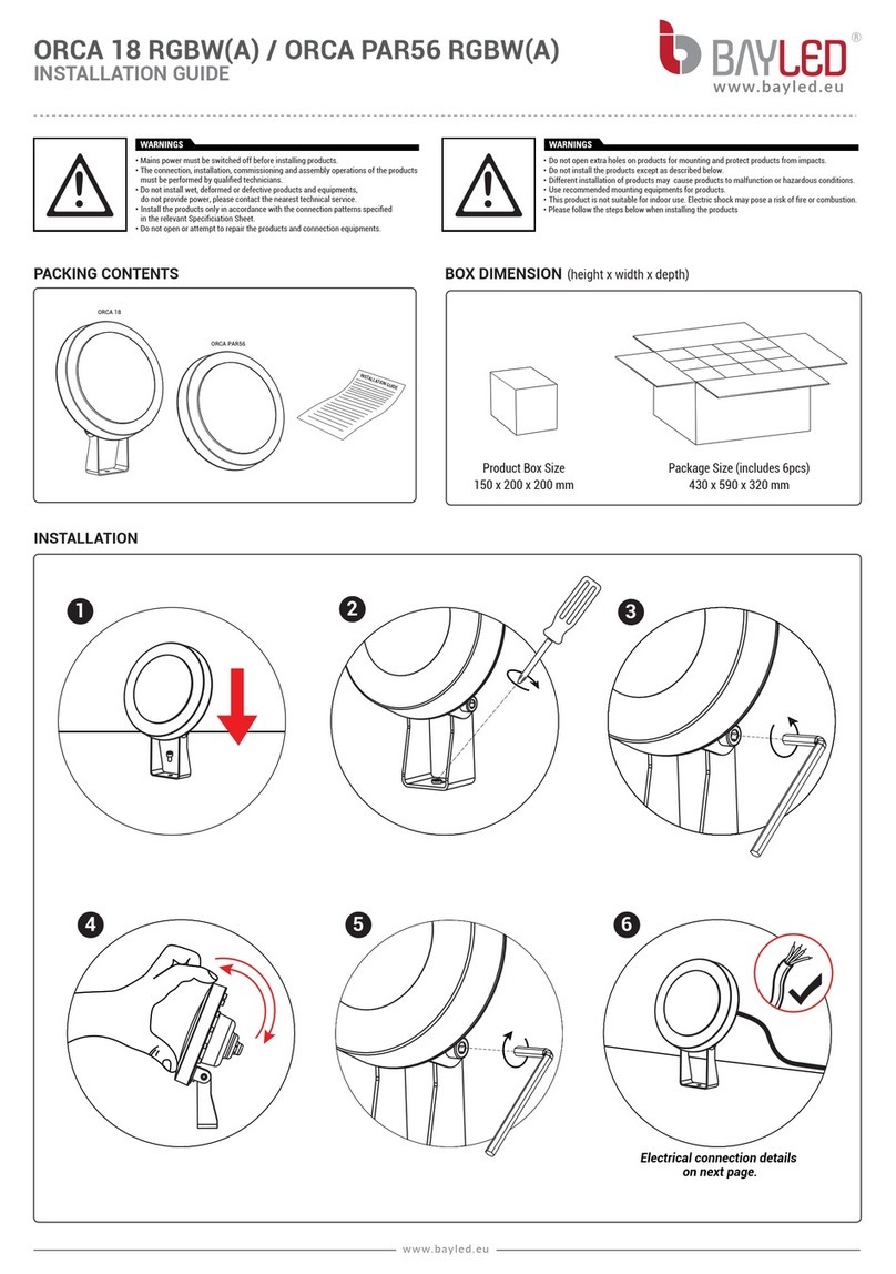 BAYLED ORCA 18 RGBWA User manual