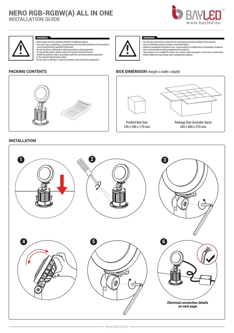 BAYLED NERO RGB installation guide