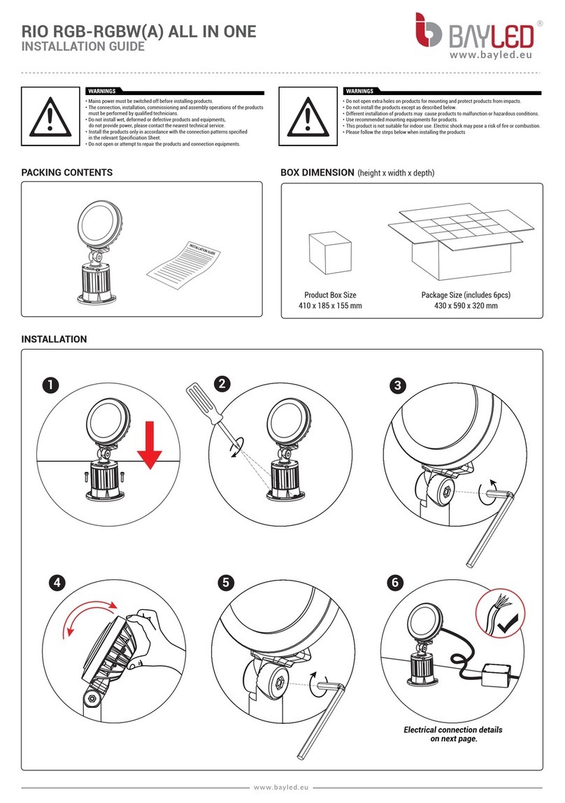 BAYLED RIO RGB installation guide