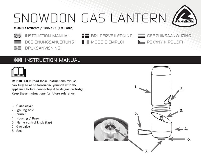 ROBENS SNOWDON instruction manual