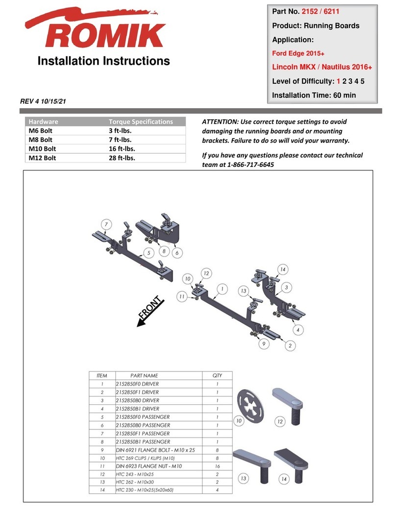 Romik 2152 installation instructions