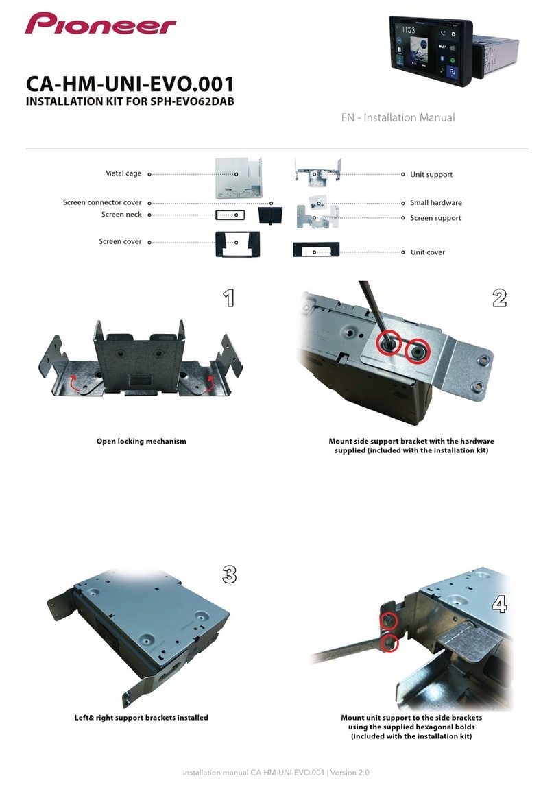 Pioneer CA-HM-UNI-EVO.001 installation manual