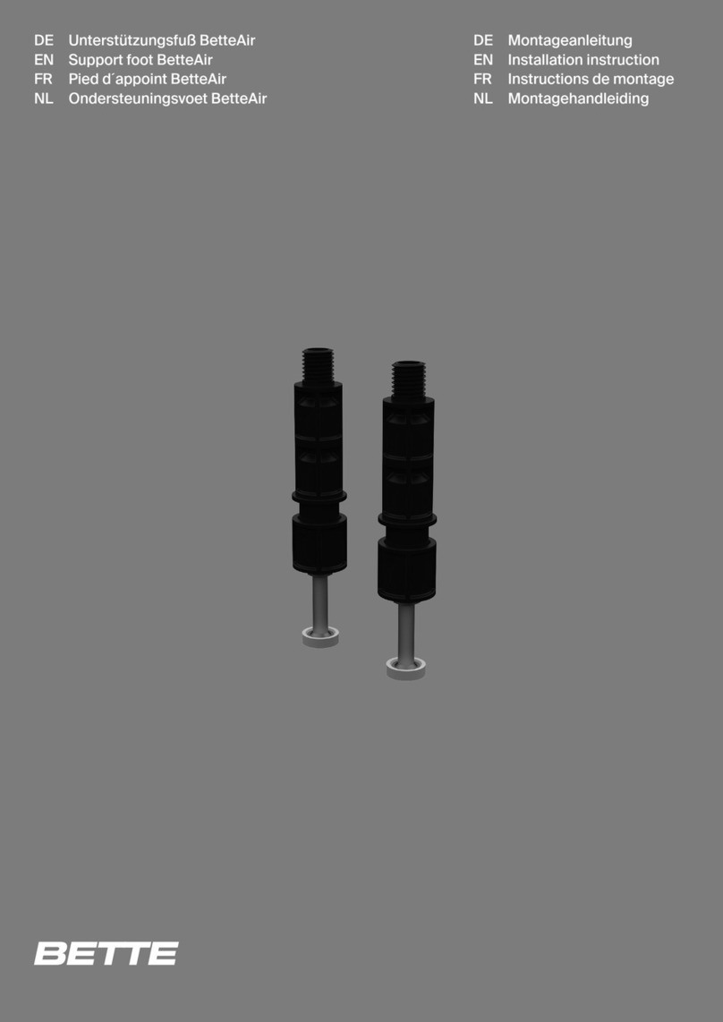 BETTE BetteAir B57-0406 User manual