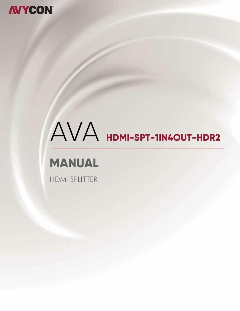 AVYCON AVA HDMI-SPT-1IN4OUT-HDR2 manual AVYCON AVA HDMI-SPT-1IN4OUT-HDR2 manual