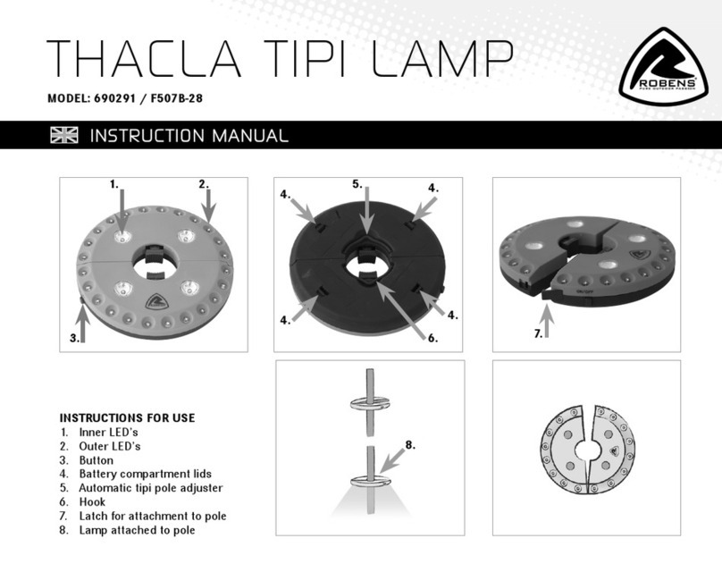 ROBENS THACLA TIPI LAMP instruction manual