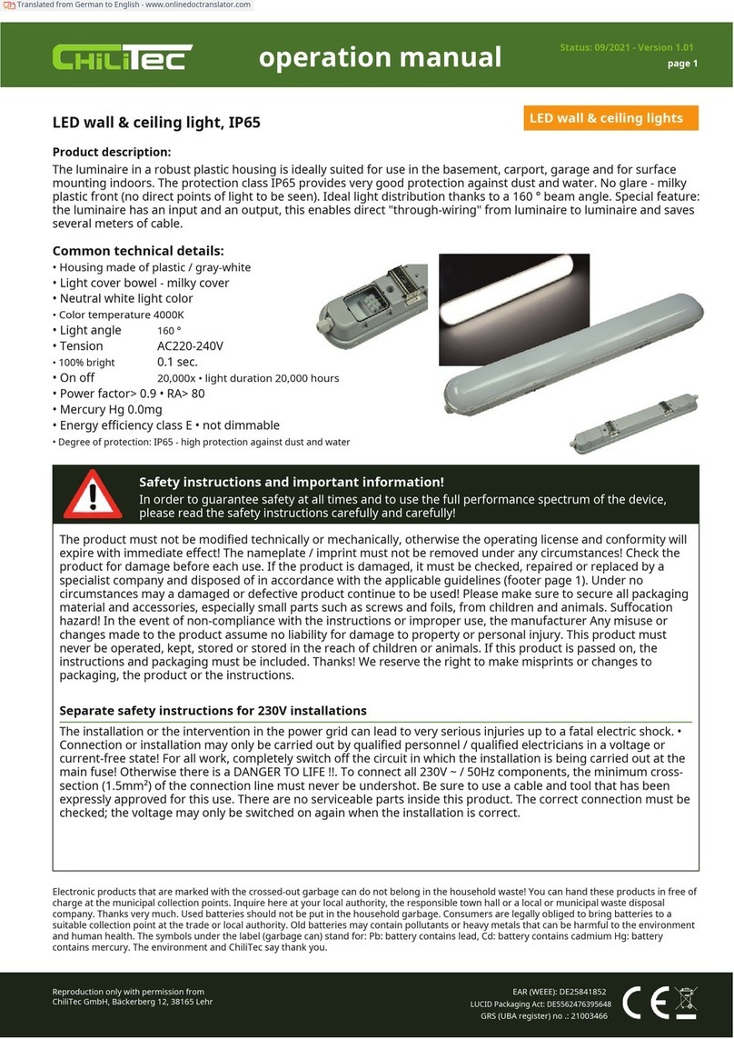 ChiliTec 22748 Operation manual